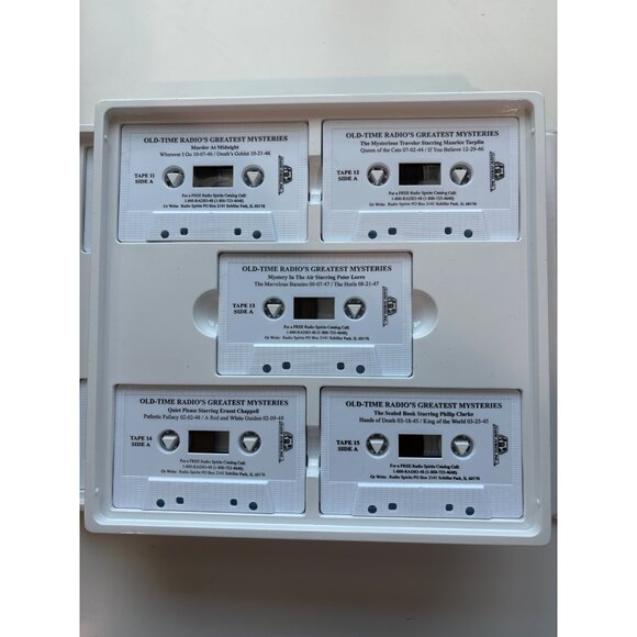 Old Time Radio's Greatest Mysteries 20 Audio Cassette Set 60 Programs 30 Hours B - Picture 5 of 6